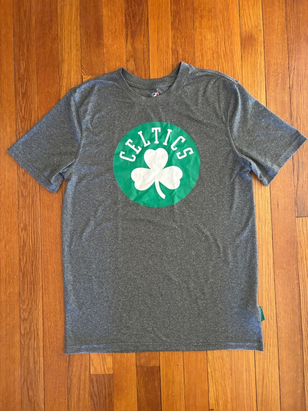 NBA Heather Gray Celtics Logo Tee